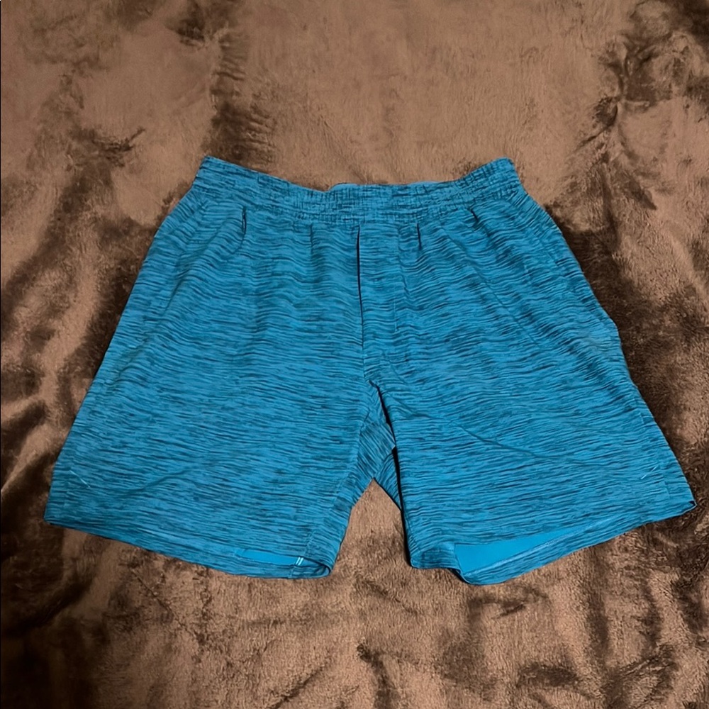 Lululemon Athletica Blue Swim Trunks Lightweight Mid-Thigh